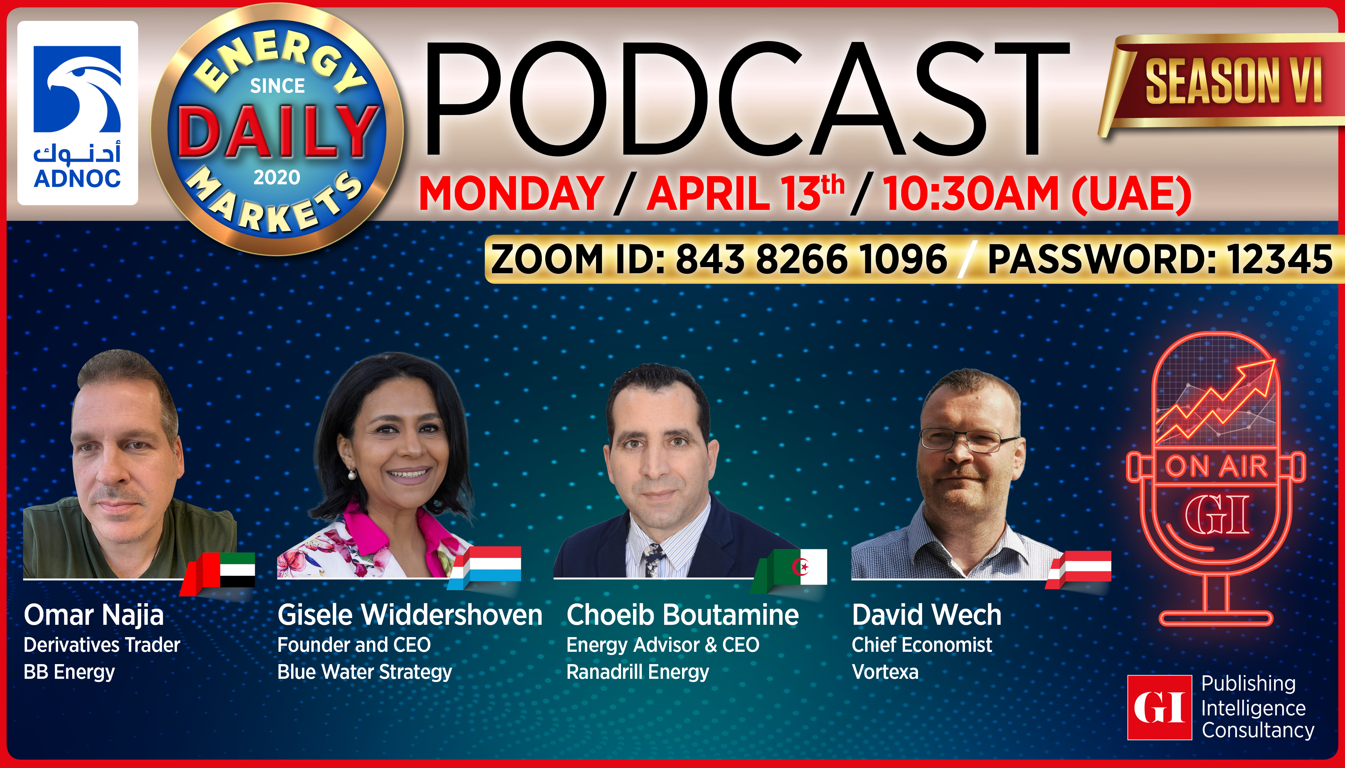 Daily Energy Markets Live Video Podcast, April 13 2026